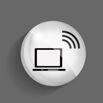 Wi-Fi Transmission of Data. Vector Illustration Illustrazione stock