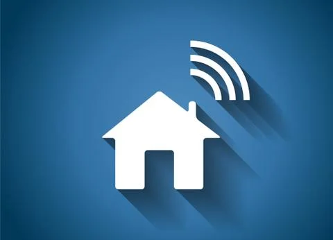 Wi-Fi Transmission of Data. Vector Illustration Illustrazione stock