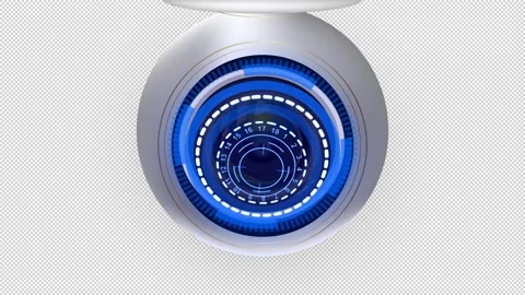 Wi Fi video camera. Animation on a blank background. Stock Footage 151004353