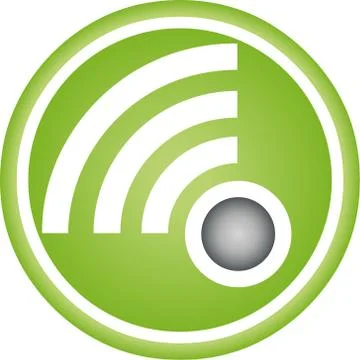 Wi Fi, waves, internet, IT, logo Stock Illustration