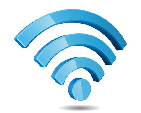 Wi Fi Wireless Network Symbol, Vector Illustration Stock Illustration