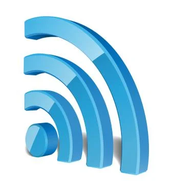 Wi Fi Wireless Network Symbol, Vector Illustration Stock Illustration