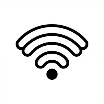 Wi-Fi Wireless Signal Connection Internet Network Icon 스톡 일러스트