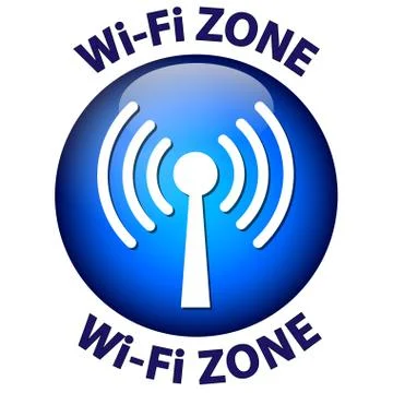 Wi-fi zone icon Stock Illustration