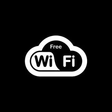 Wi fi zone icon on isolated background. EPS 10 vector. Stock Illustration