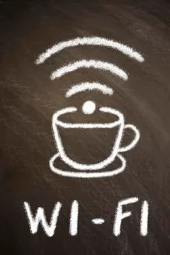 Wi-Fi zone sign Stock Illustration