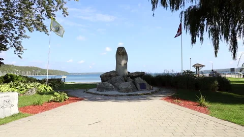 Wiarton Willie Statue Stock Footage 161355532