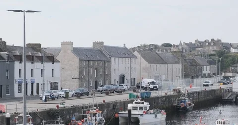 Wick Harbour Tilt Down 4k 50 Stock-Footage 113791540