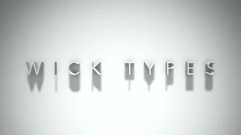 Wick types 3D title animation with shadows on a white background Stock Footage 297053743