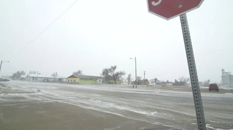 Wicked ground snow blizzard Stock Footage 40319728