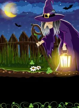 Wicked witch Stock Illustration