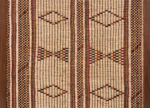 Wicker and leather background 写真素材