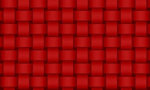 Wicker background red Stock Illustration