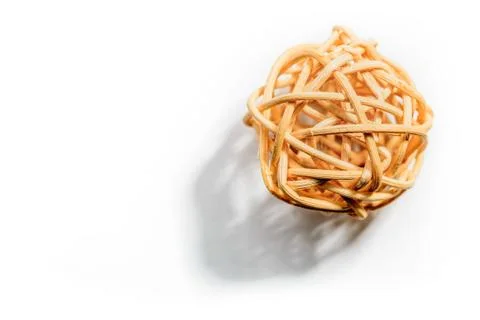 Wicker Ball on White 写真素材