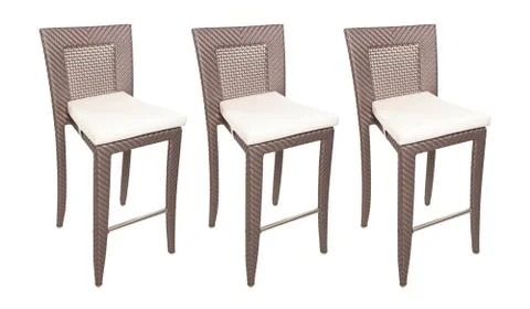 Wicker bar stools Stock Photos