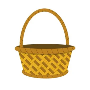 Wicker basket icon Illustrazione stock