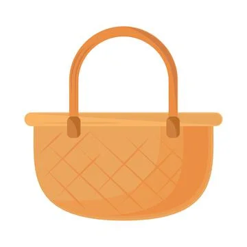 Wicker basket icon Stock Illustration