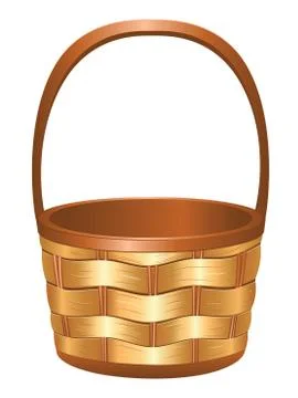 Wicker Basket Stock Illustration