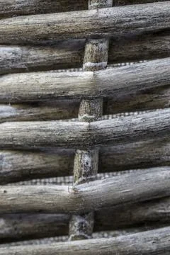 Wicker basket made of willows for background 库存照片