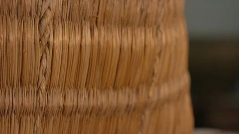 Wicker basket panorama Vídeo Stock 94724182