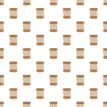 Wicker basket pattern seamless vector illustration design イラスト素材