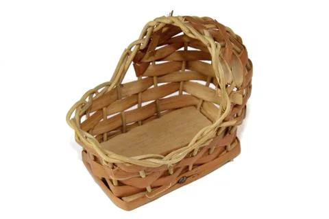 Wicker basket Foto stock