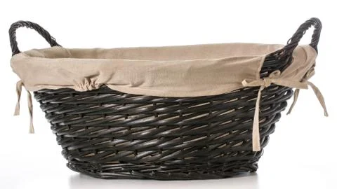 Wicker basket Foto stock