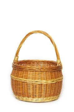 Wicker basket. Stock Photos