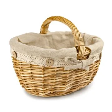Wicker basket Stock Photos