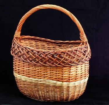 Wicker basket Stock Photos
