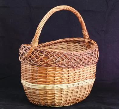 Wicker basket Stock Photos