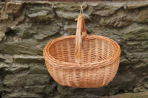 Wicker Basket. Stock Photos