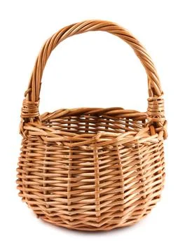 Wicker basket Stock Photos