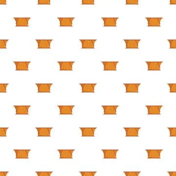 Wicker basket seamless pattern for design background Stockillustratie