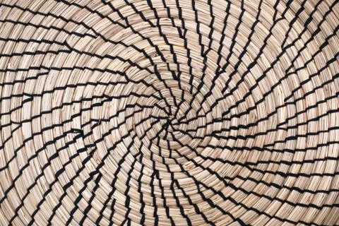 Wicker basket structure texture Stock Photos