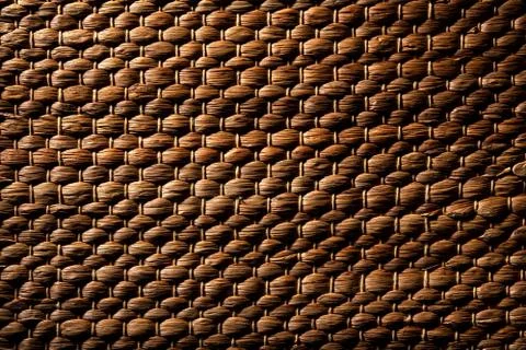 Wicker basket texture closeup Stock Photos