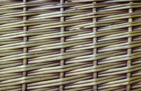 Wicker basket texture crisscross pattern Stock Photos