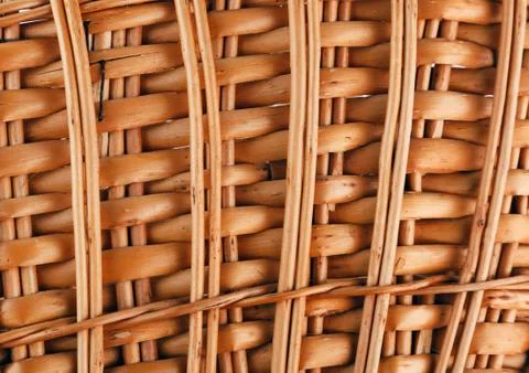 Wicker basket texture Stock Photos