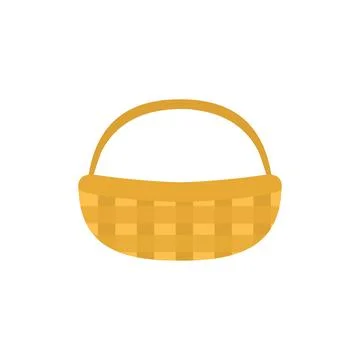Wicker Basket Vector Illustration Stock Illustration