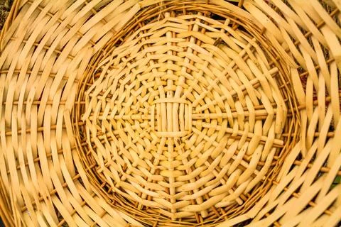 Wicker basket weave pattern Stock Photos