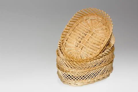 Wicker baskets Stock Photos