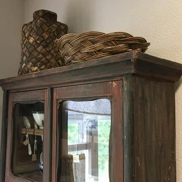 Wicker baskets Foto stock