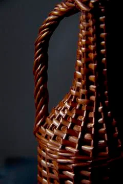 Wicker bottle Stock Photos