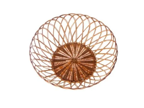 Wicker bowl Stock Photos