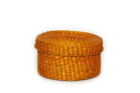 The wicker box. 写真素材