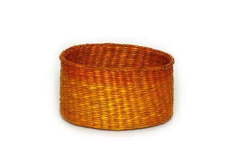 The wicker box. Stock Photos