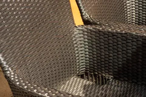 Wicker chair as the background Stock Photos