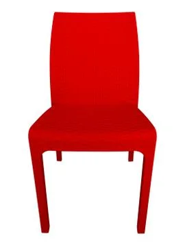 Wicker chair - red Stock Illustration
