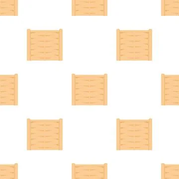 Wicker fence pattern seamless vector Stock Illustration