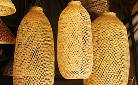 Wicker Made of bamboo Stock Photos